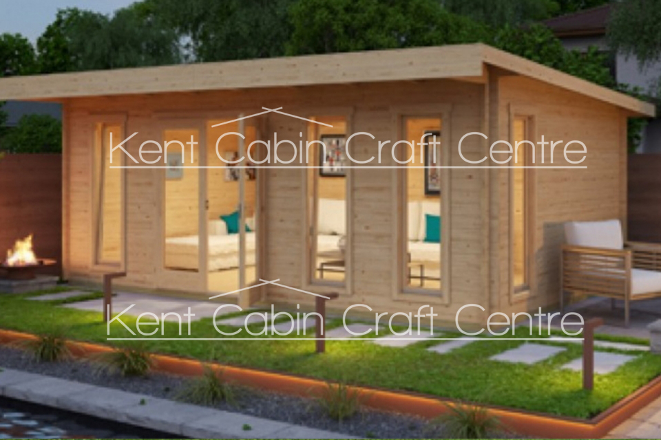 Image of the Barbados 6 Log Cabin - Kent Cabin Craft Centre