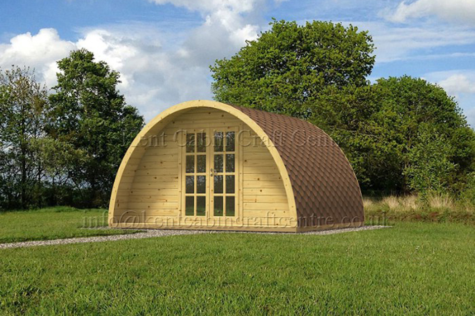Image of the Camping Pod Log Cabin - Kent Cabin Craft Centre