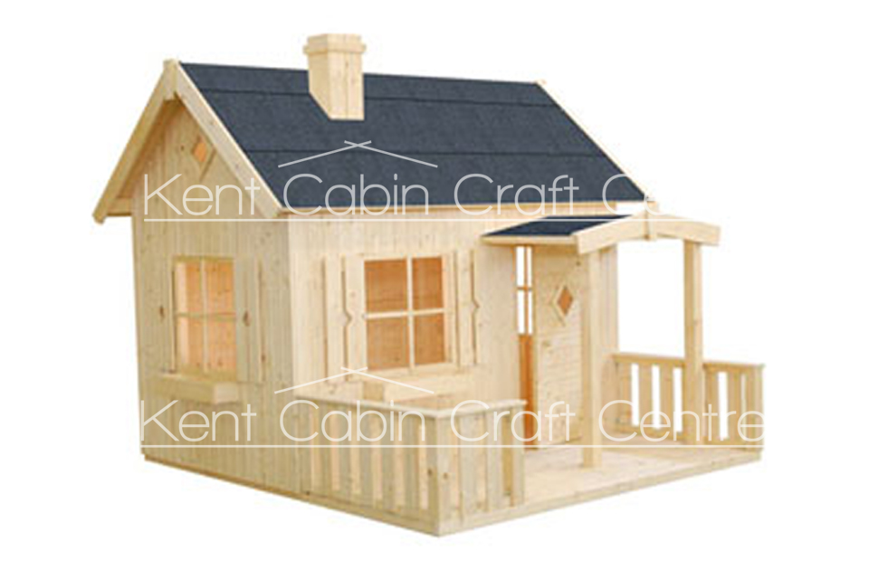 Image of the Hideaway Playhouse Log Cabin - Kent Cabin Craft Centre