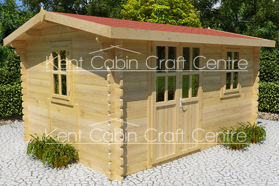 The Nebraska Log Cabin - 6x4m - Kent Cabin Craft Centre