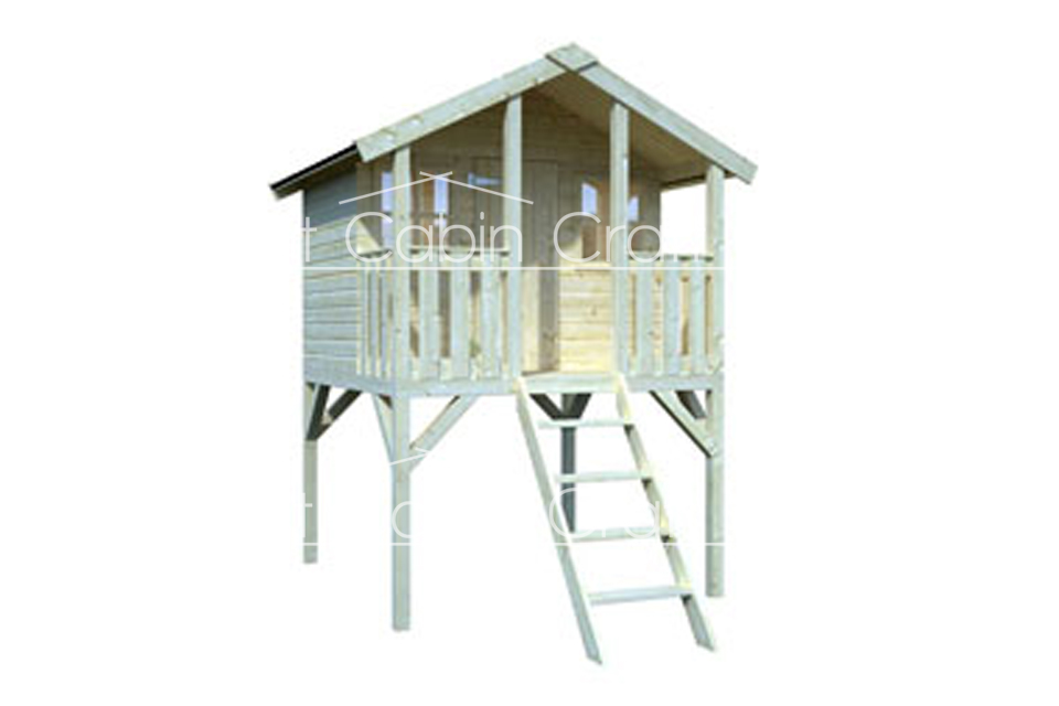 Image of the Wishing Tower Playhouse Log Cabin - Kent Cabin Craft Centre