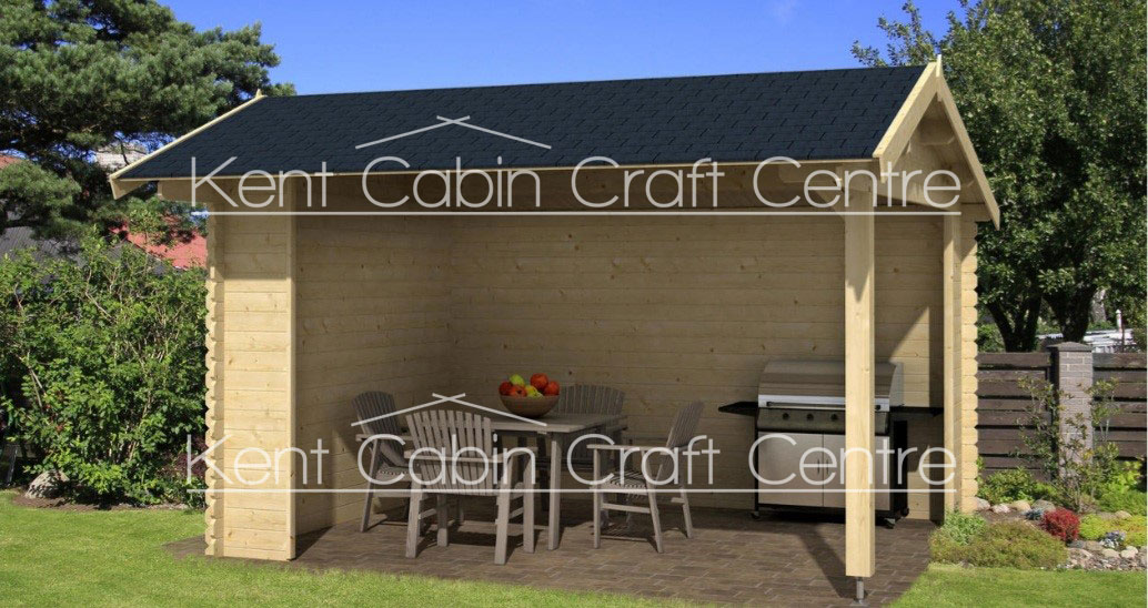 Image of the Elsa 3m x 3m Log Cabin - Kent Cabin Craft Centre