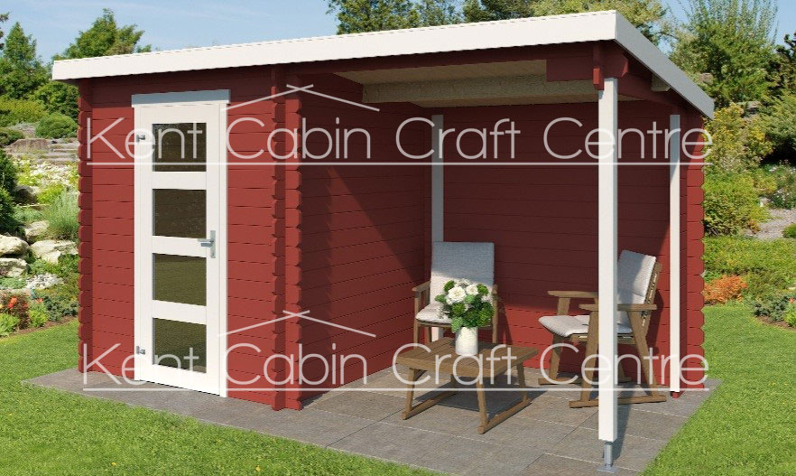 Image of the Josh 1.7m x 1.7m x 3.7m Log Cabin - Kent Cabin Craft Centre