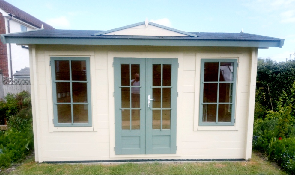 Photo of cabin installed by Kent Cabin Craft Centre