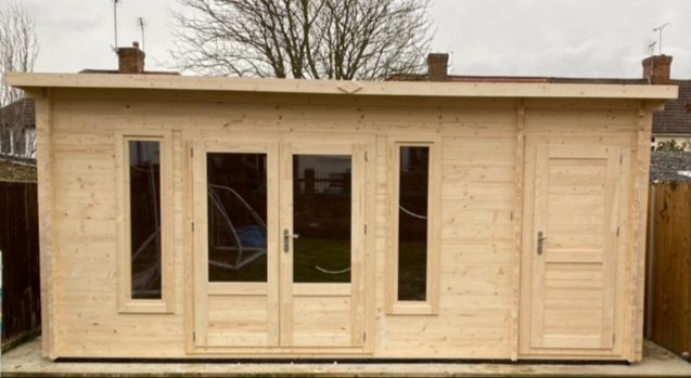 Photo of cabin installed by Kent Cabin Craft Centre - Carly