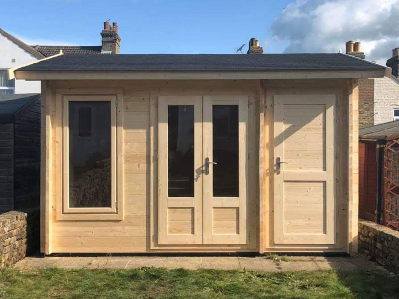 Photo of cabin installed by Kent Cabin Craft Centre Orpington, Kent, October 2019