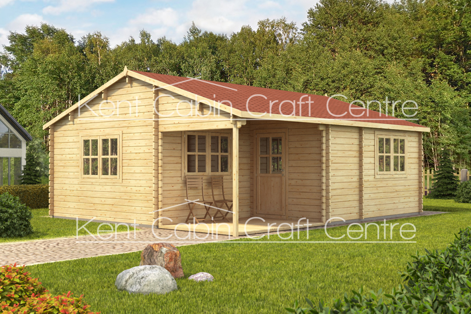tension wooden Systematically Glencoe Log Cabin - 7m x 6m - Kent Cabin Craft Centre