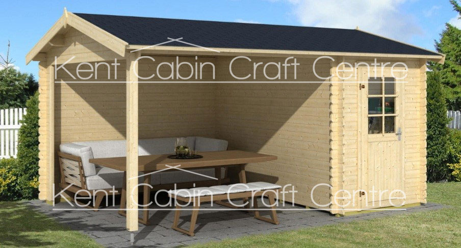 Image of the Ben 3m x 4.25m Log Cabin - Kent Cabin Craft Centre