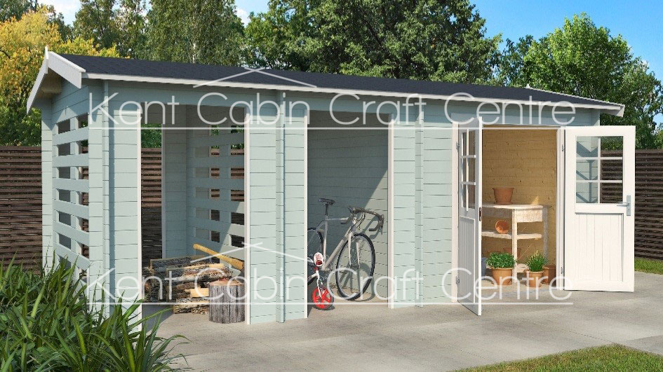 Image of the Connor 5.5m x 2.5m Log Cabin - Kent Cabin Craft Centre