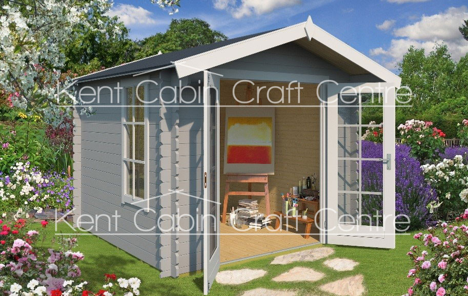 Image of the Luke 2.45m x 2.45m Log Cabin - Kent Cabin Craft Centre