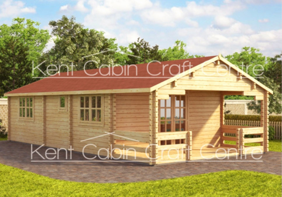 Image of the Kingfisher Log Cabin - Kent Cabin Craft Centre