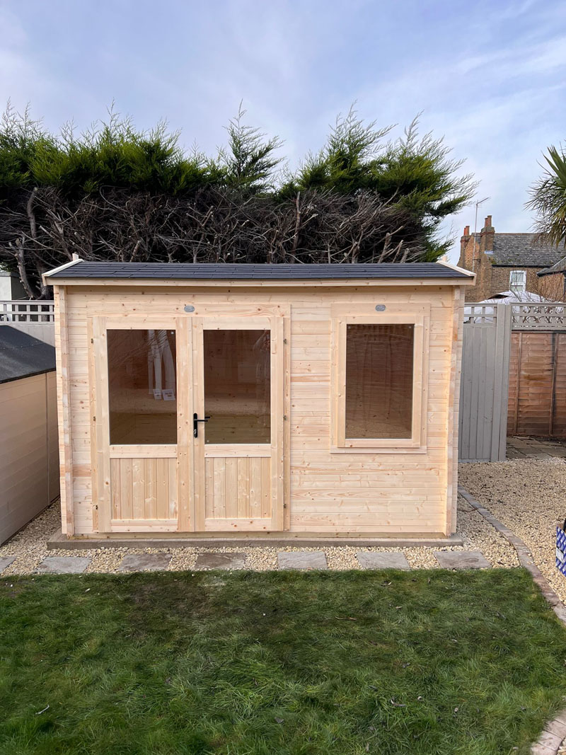 Photo of cabin installed by Kent Cabin Craft Centre